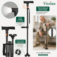 La canne d'appui Vivélan