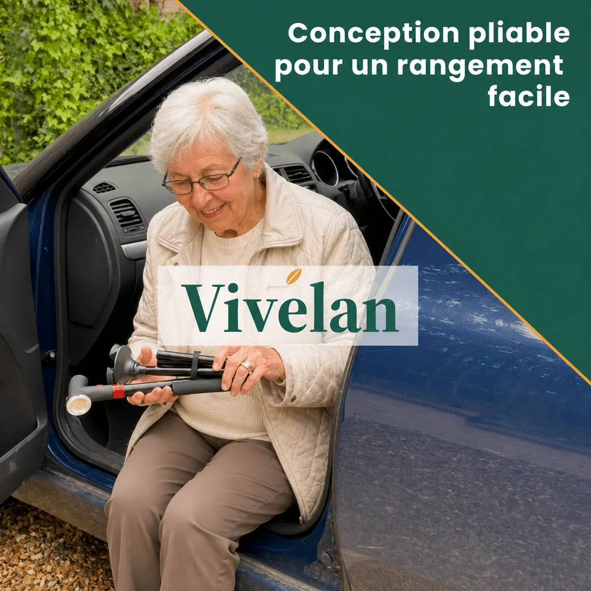 La canne d'appui Vivélan