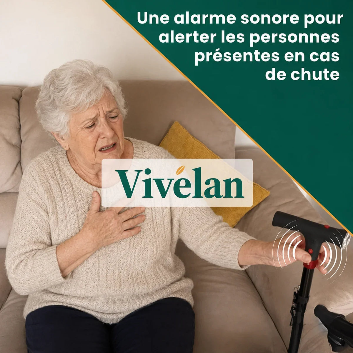 La canne d'appui Vivélan